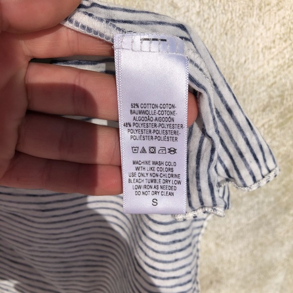 We the Free | blue striped hi-lo tank top - Picture 5 of 5